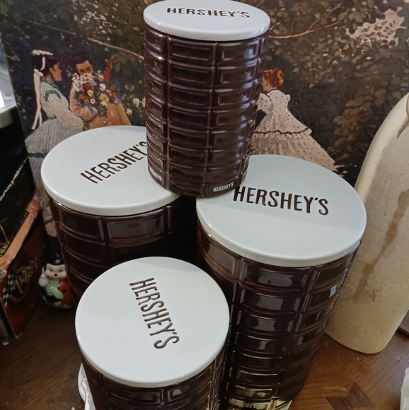 🍪4 VINTAGE SET Hershey Cookie Jar 🍪 By Fitz & Floyd,Rare Hard To Come By.🎁 - Picture 11 of 16